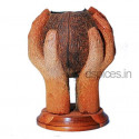 Coconut Husk Hand Vase